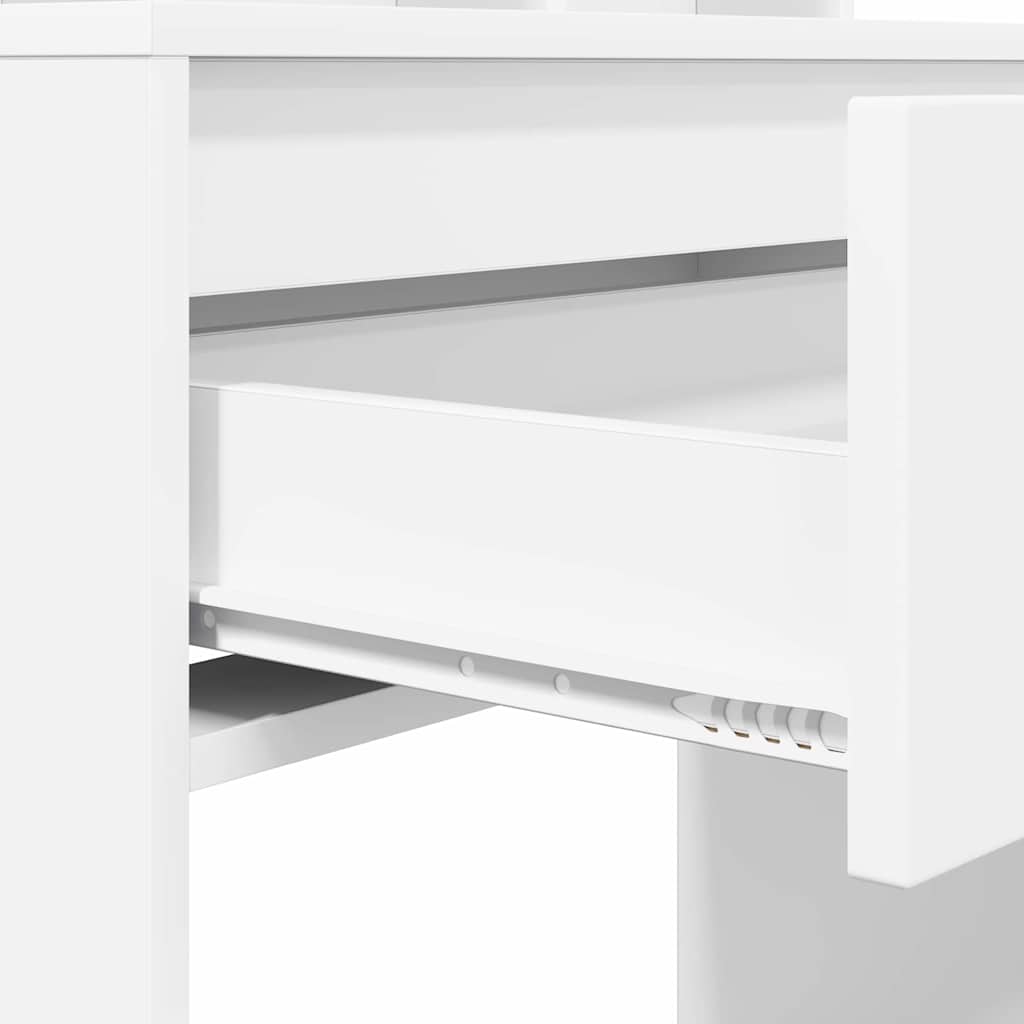 Soveværelsessminkeborde Hvid 80 x 39,6 x 135 cm Konstrueret træ