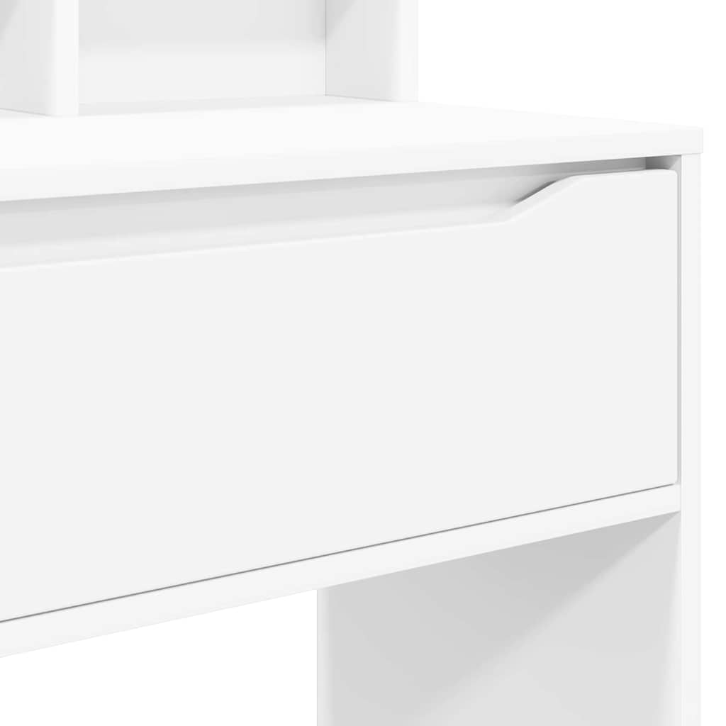 Soveværelsessminkeborde Hvid 80 x 39,6 x 135 cm Konstrueret træ
