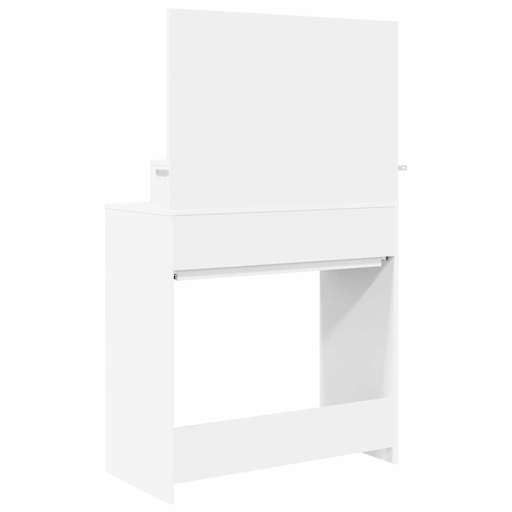 Soveværelsessminkeborde Hvid 80 x 39,6 x 135 cm Konstrueret træ