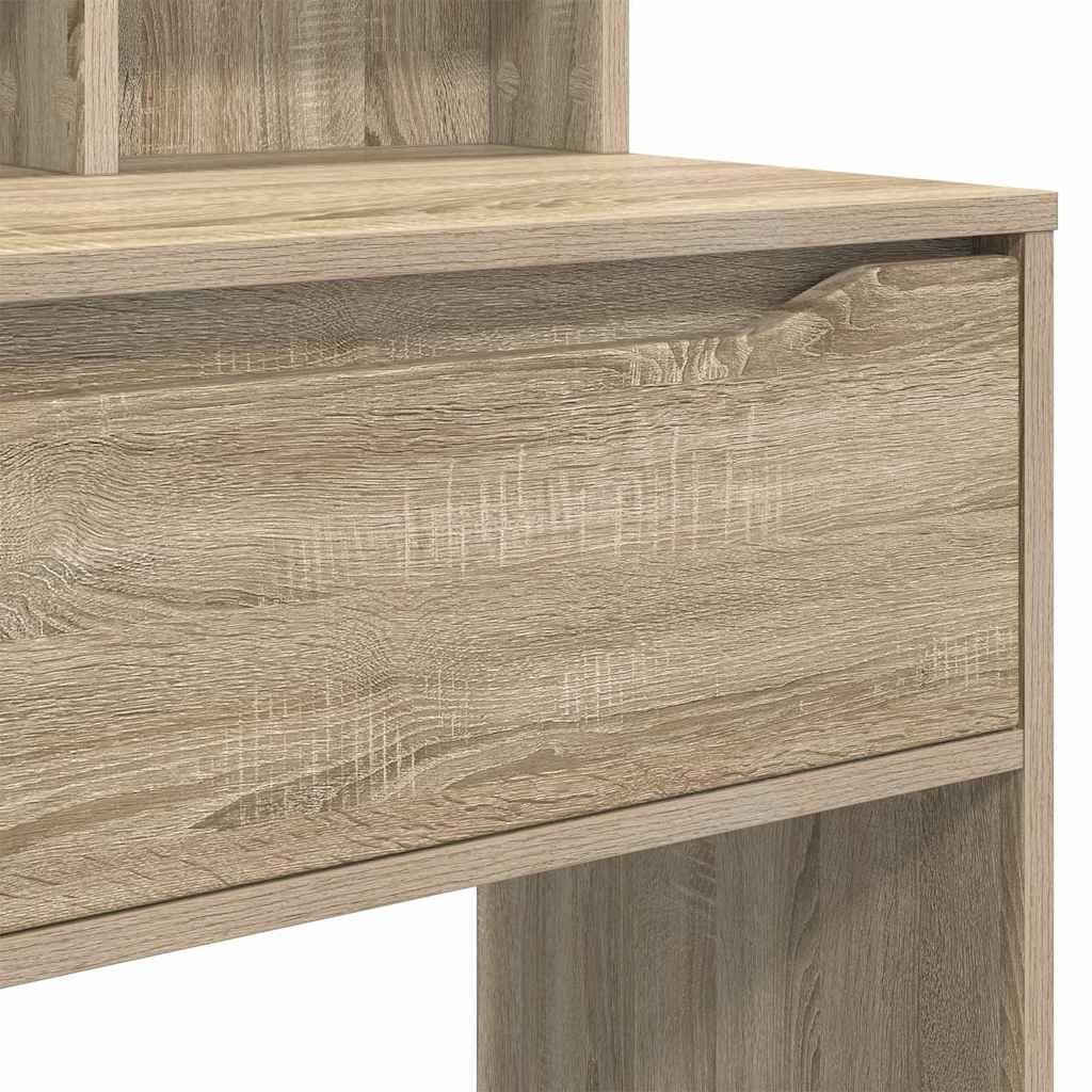 Soveværelsessminkeborde med skuffe Sonoma eg 80 x 39,6 x 135 cm
