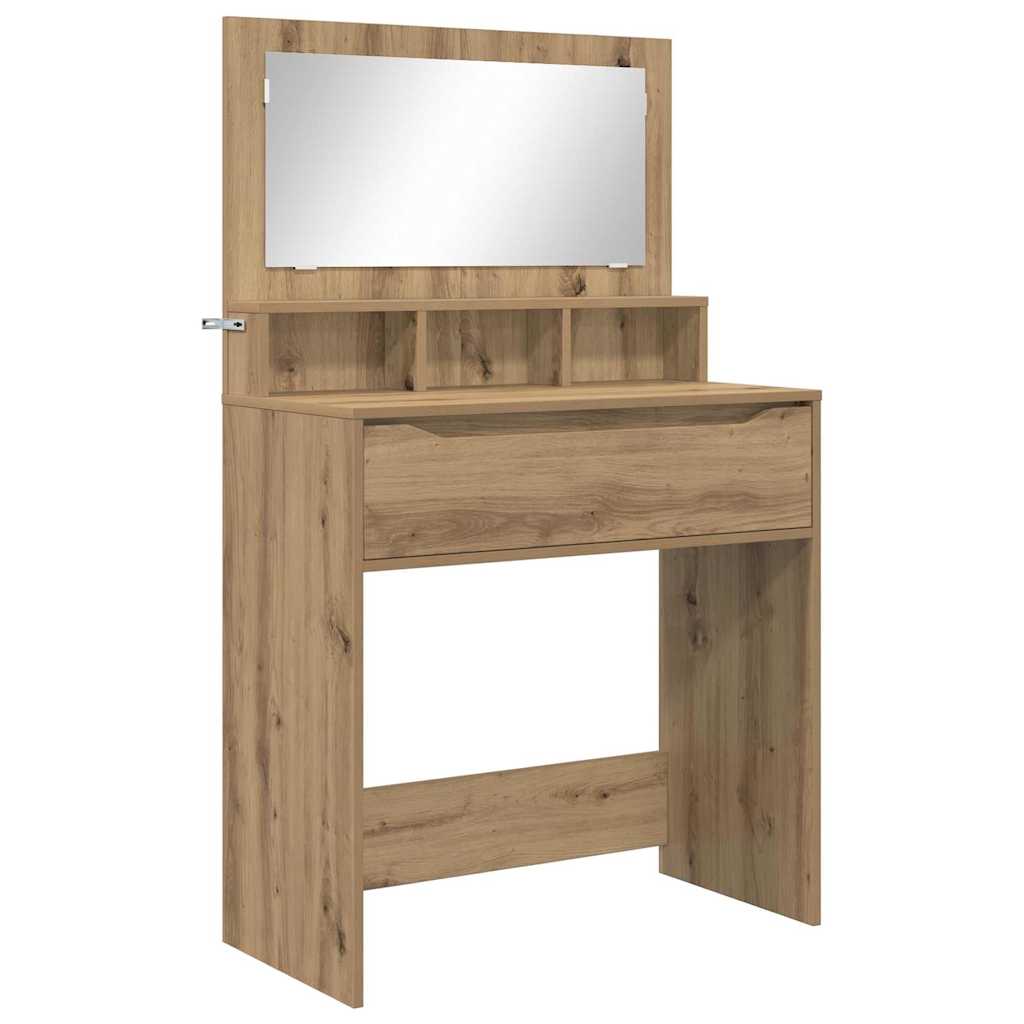 Soveværelsessminkeborde Artisan Egetræ 80 x 39,6 x 135 cm