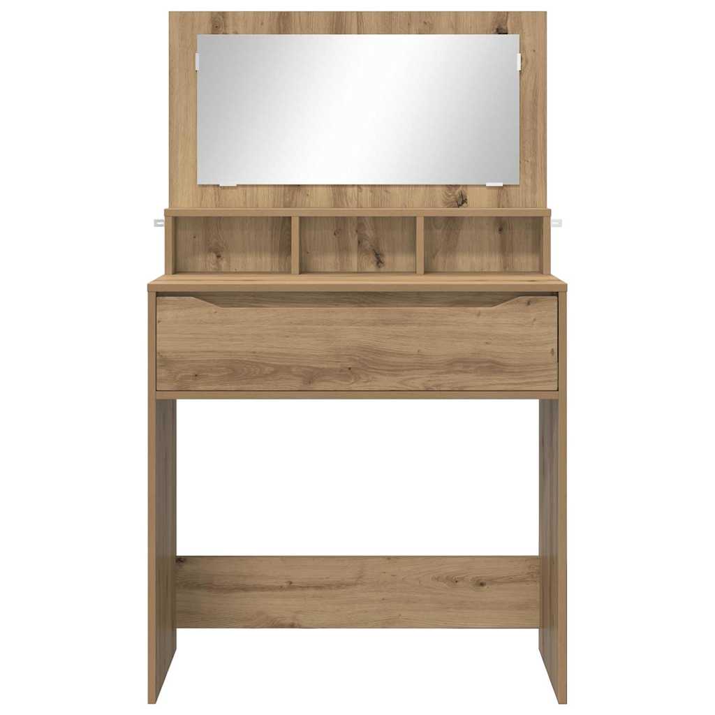 Soveværelsessminkeborde Artisan Egetræ 80 x 39,6 x 135 cm