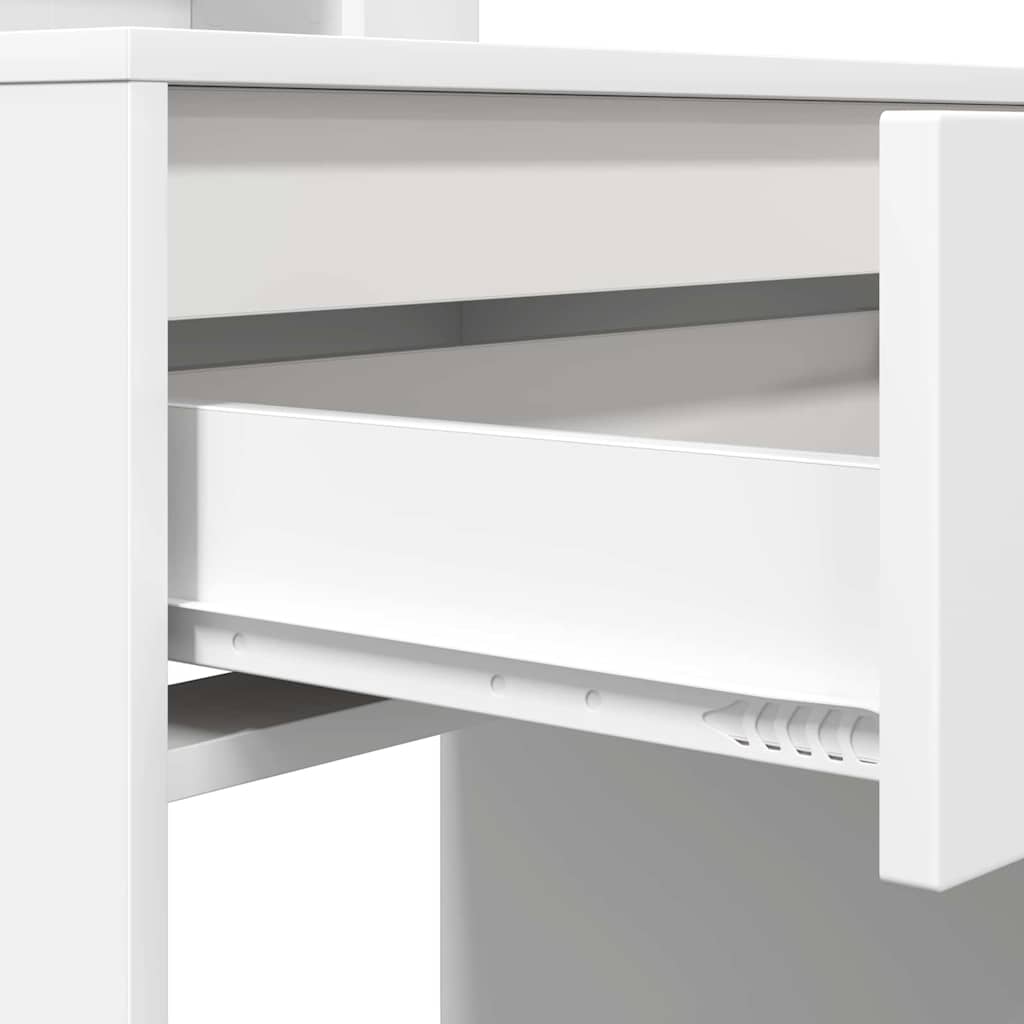 Soveværelsessminkeborde Hvid 80 x 39,6 x 135 cm Konstrueret træ
