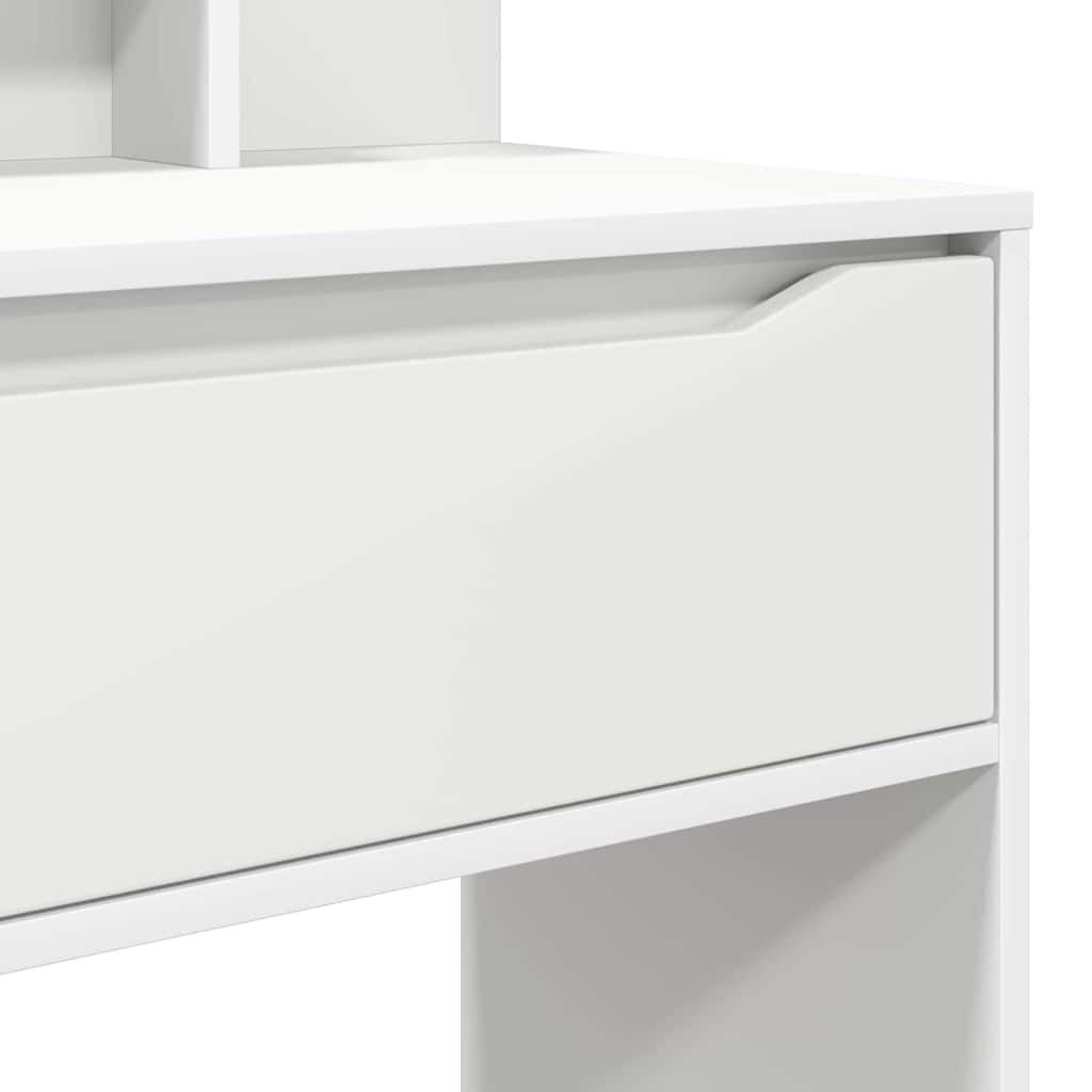 Soveværelsessminkeborde Hvid 80 x 39,6 x 135 cm Konstrueret træ