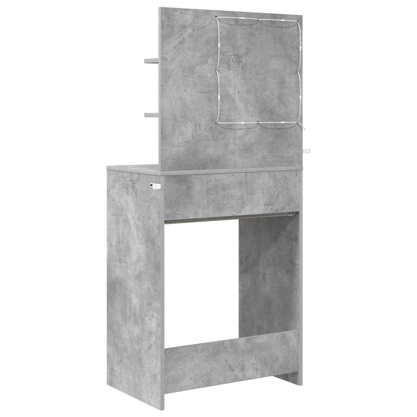 Soveværelsessminkeborde Beton Grå 80 x 39,6 x 135 cm