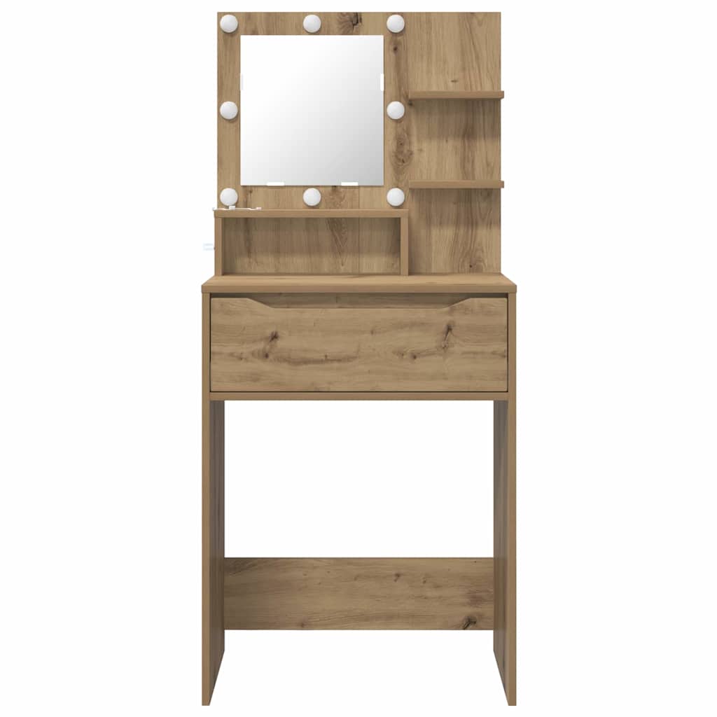 Soveværelsessminkeborde Artisan Egetræ 80 x 39,6 x 135 cm