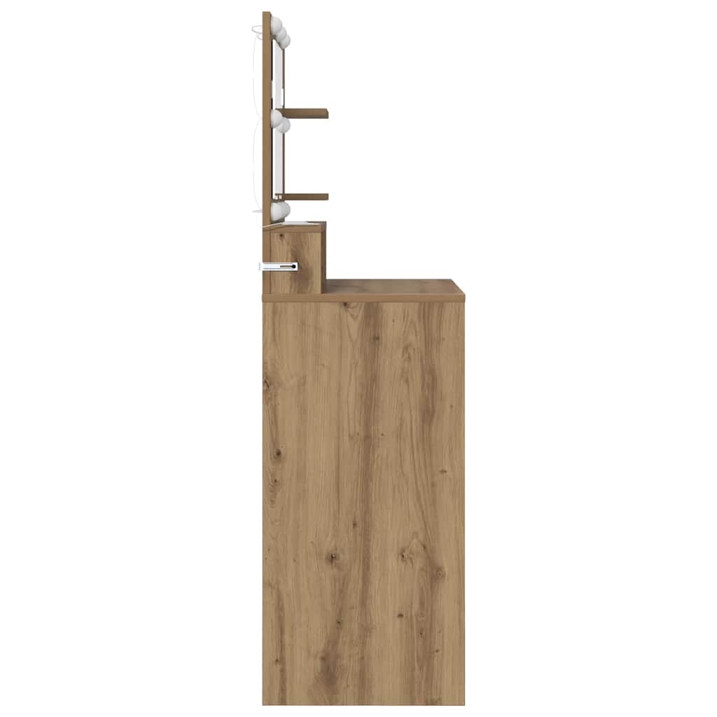 Soveværelsessminkeborde Artisan Egetræ 80 x 39,6 x 135 cm
