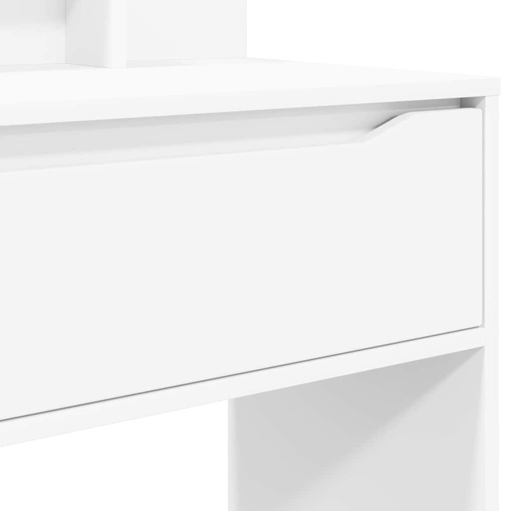 Soveværelsessminkeborde Hvid 80 x 39,6 x 135 cm Konstrueret træ
