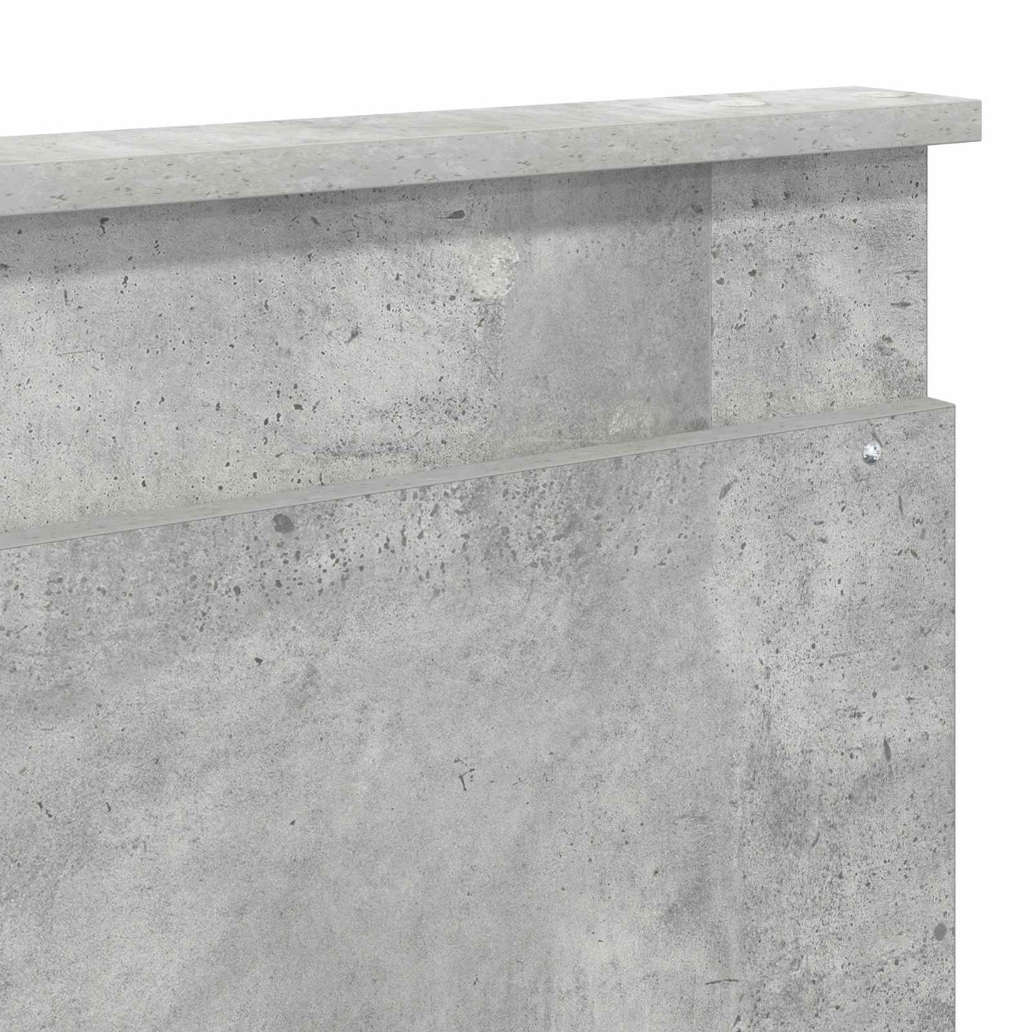 Hovedgærde med hovedgærde Beton Grå 180 cm Konstrueret træ