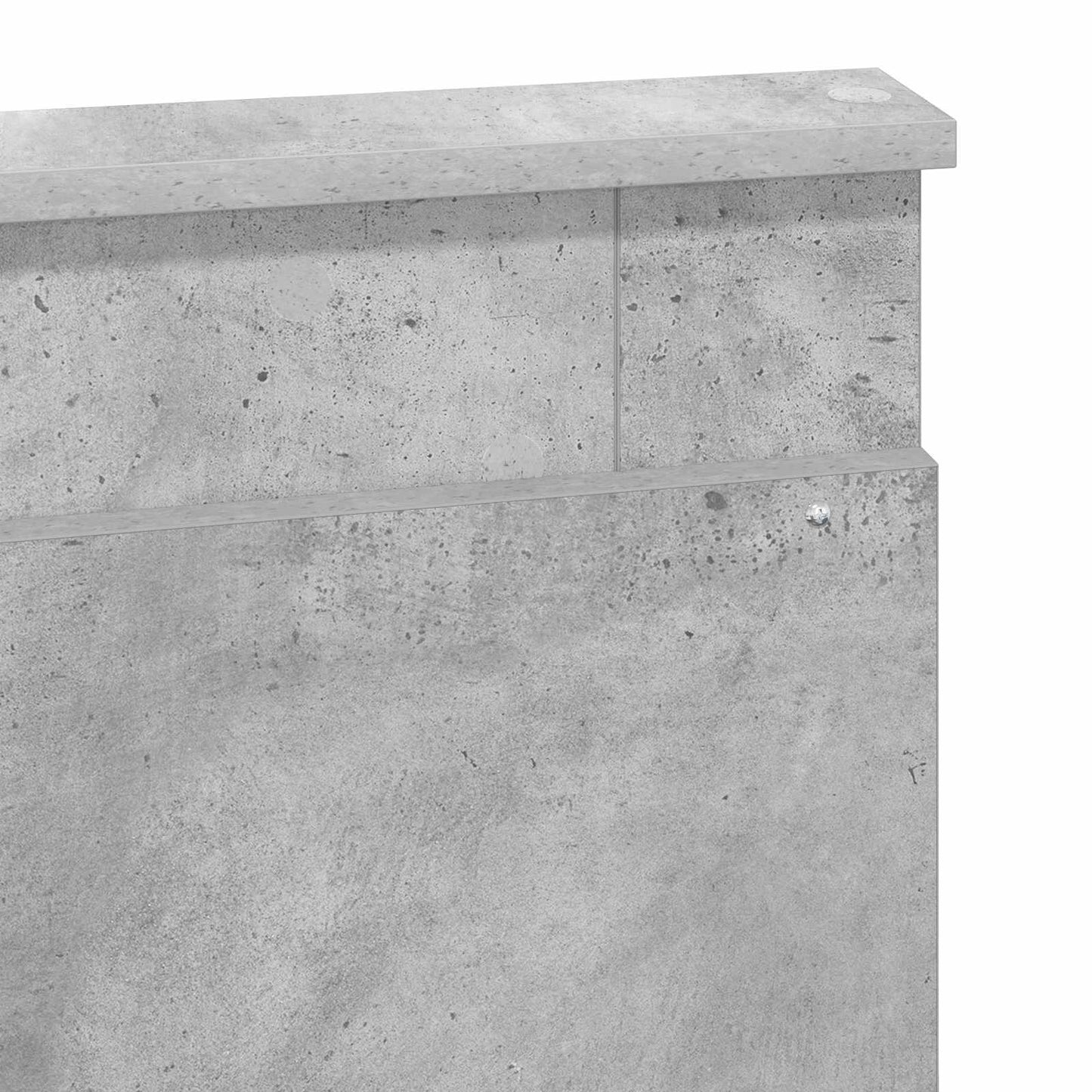 Hovedgærde med hovedgærde Beton Grå 160 cm Konstrueret træ