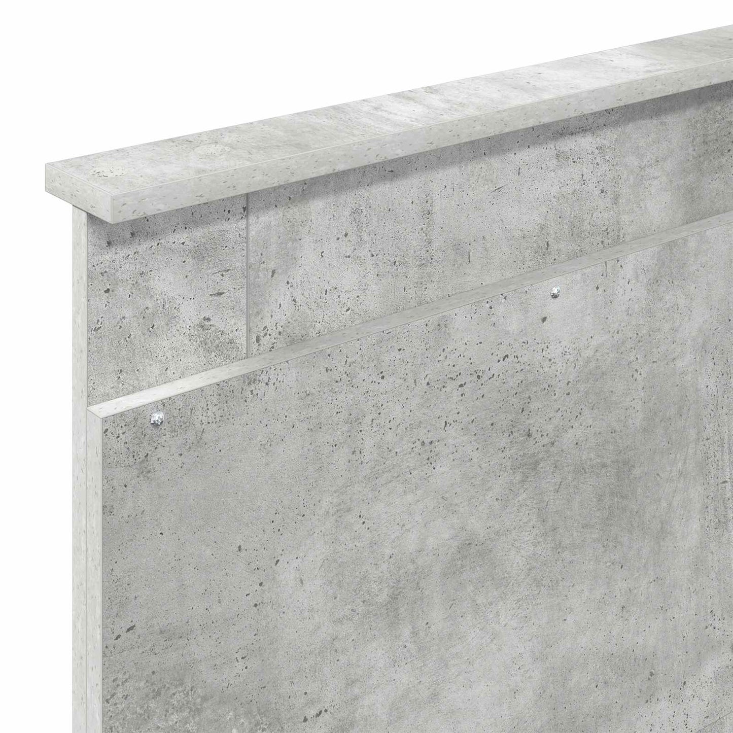 Hovedgærde med hovedgærde Beton Grå 100 cm Konstrueret træ