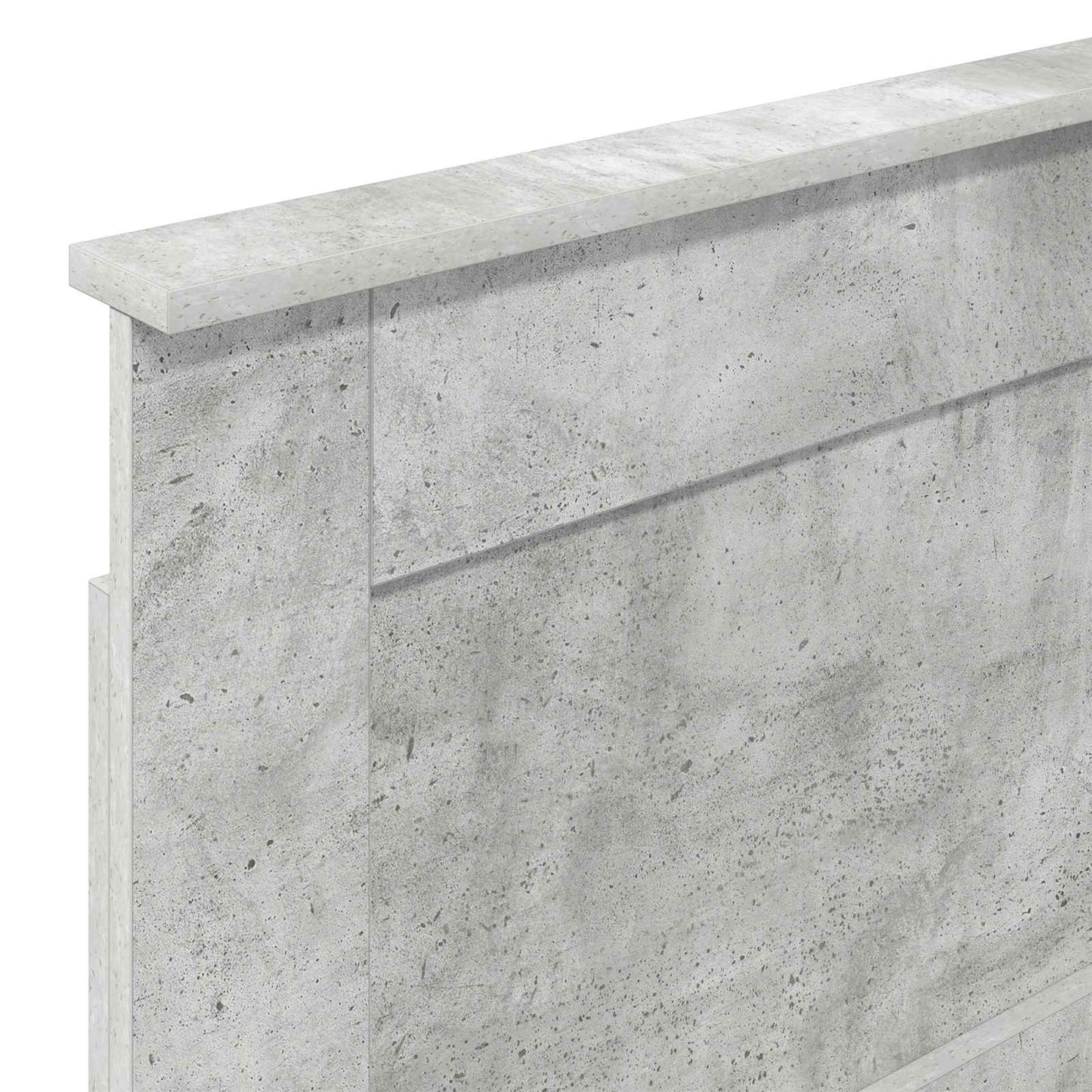 Hovedgærde med hovedgærde Beton Grå 90 cm Konstrueret træ
