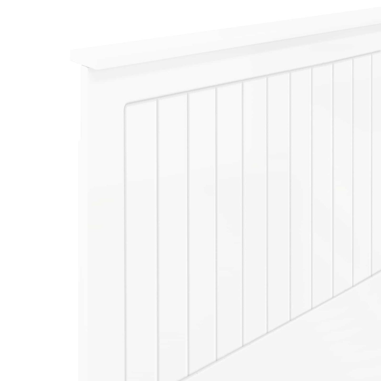 Hovedgærde med hovedgærde Gloss Hvid 75 cm Konstrueret træ