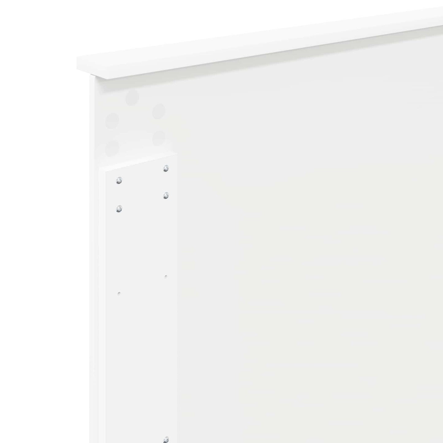 Hovedgærde med hovedgærde Gloss Hvid 75 cm Konstrueret træ