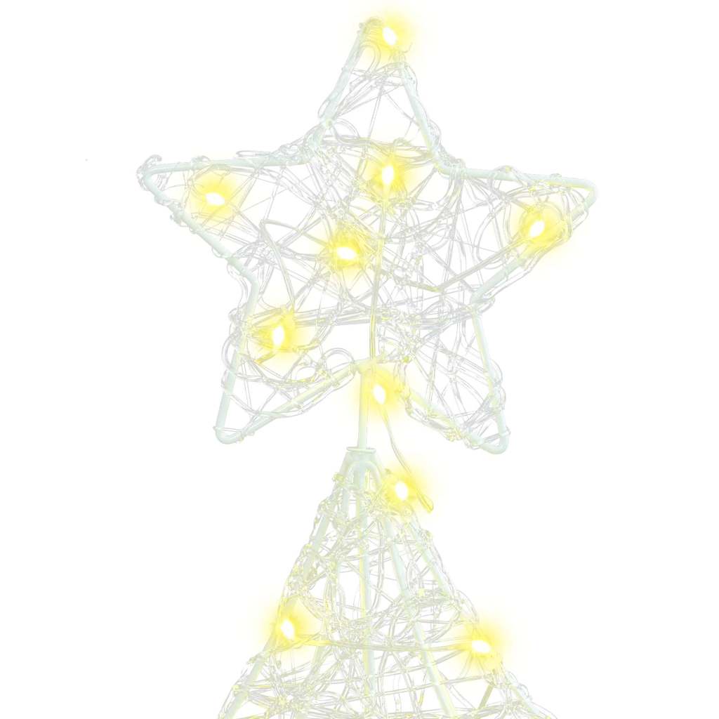 Juletræ med 100 LED'er Varm hvid 120 cm Akryl