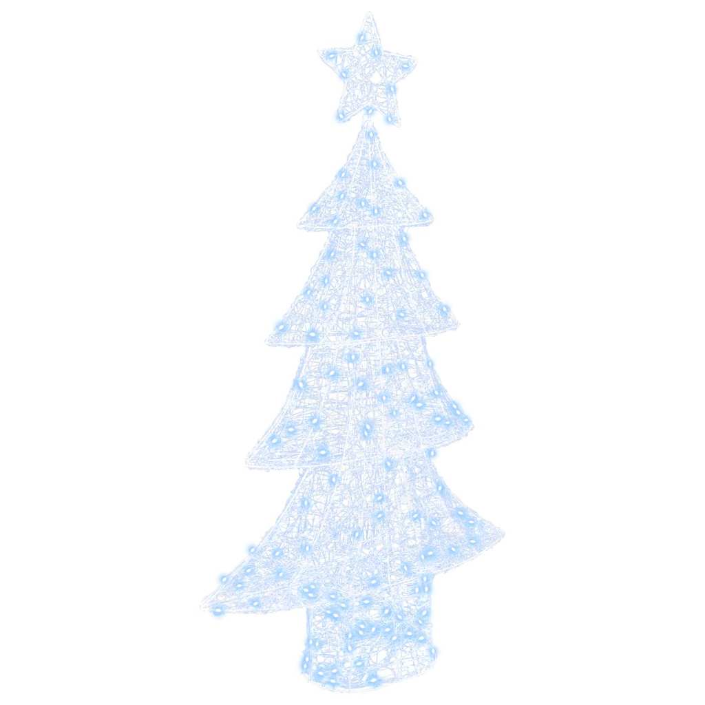 Juletræ med 160 LED'er Kold hvid 150 cm Akryl