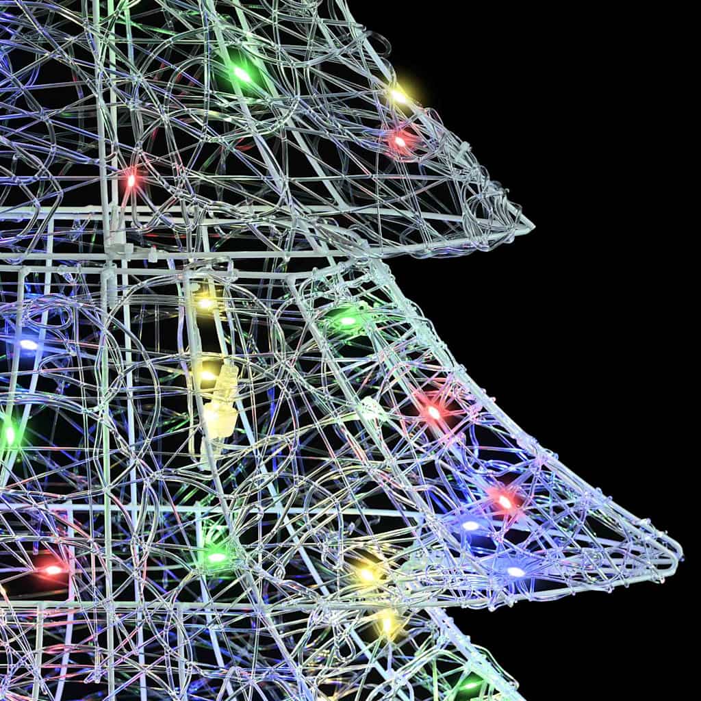 Juletræ med 160 LED'er Flerfarvet 150 cm Akryl
