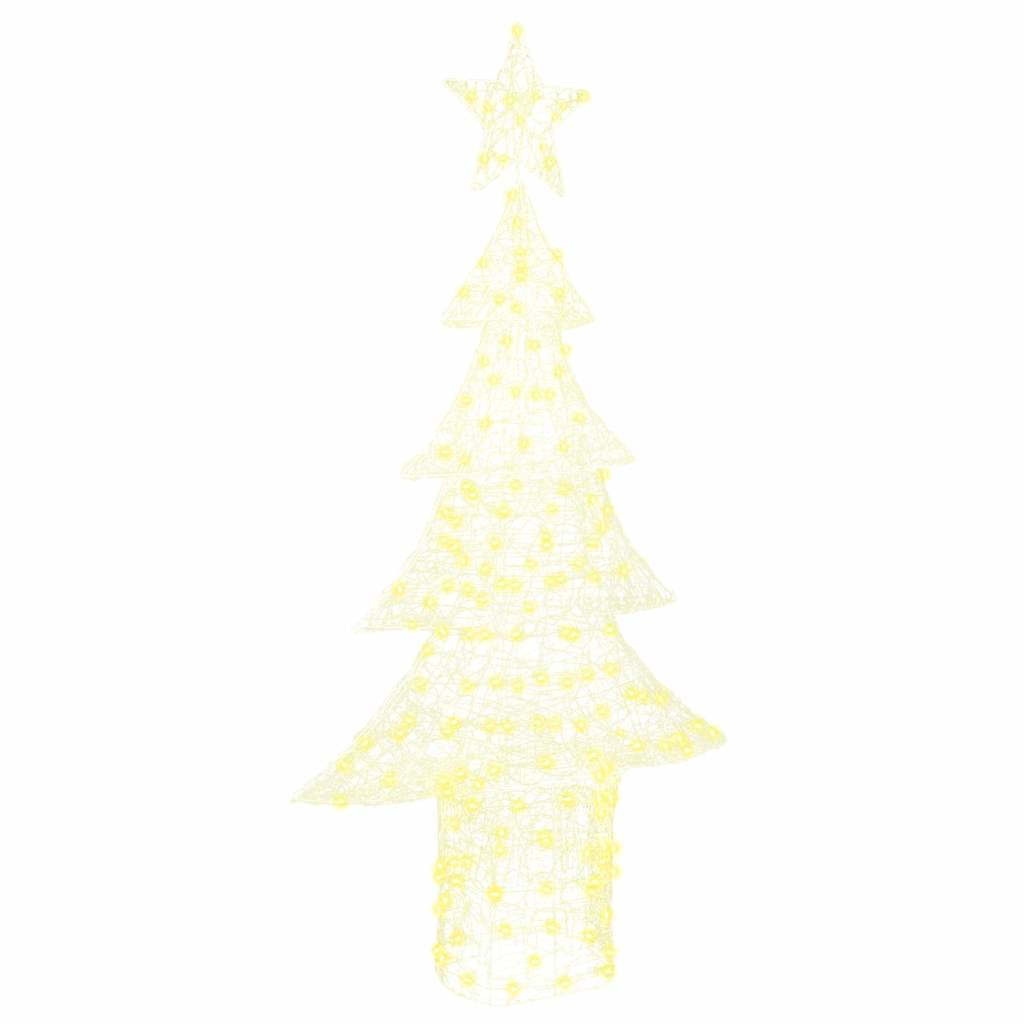 Juletræ med 240 LED'er Varm hvid 150 cm Akryl