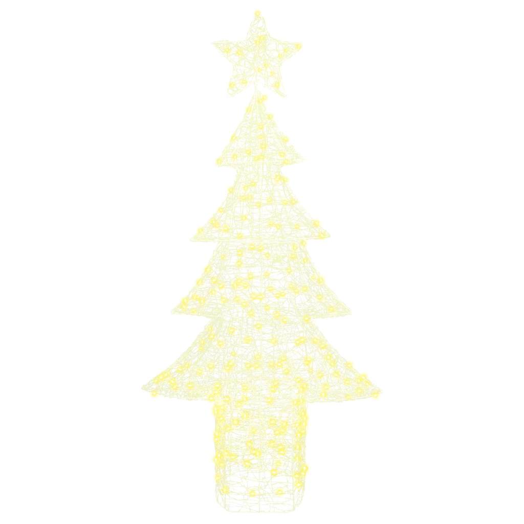 Juletræ med 240 LED'er Varm hvid 150 cm Akryl