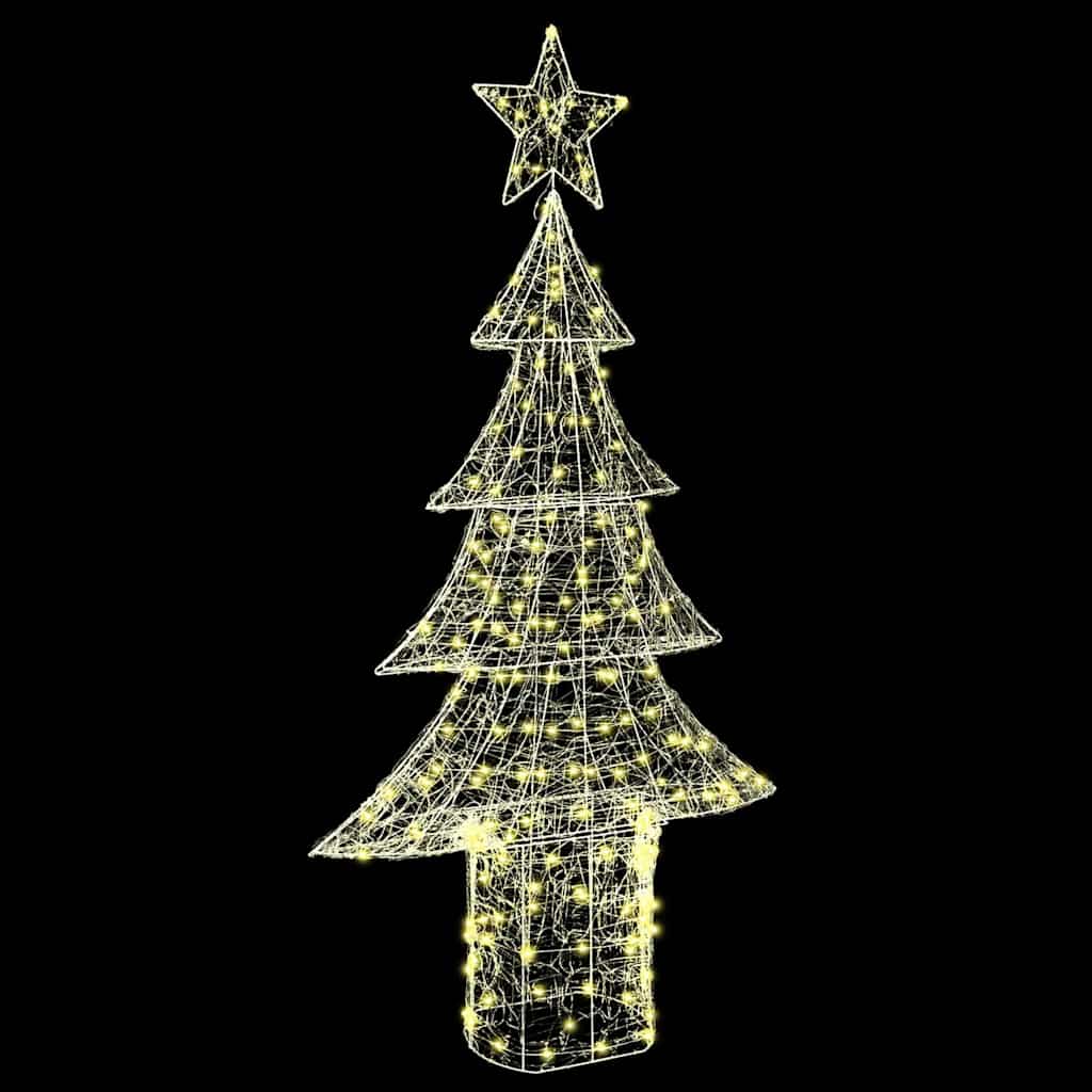 Juletræ med 240 LED'er Varm hvid 150 cm Akryl