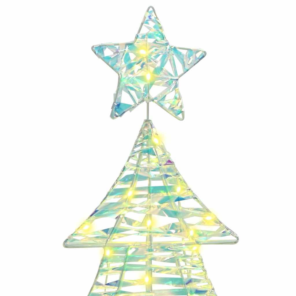 Juletræ med 120 LED'er Varm hvid 120,5 cm PET