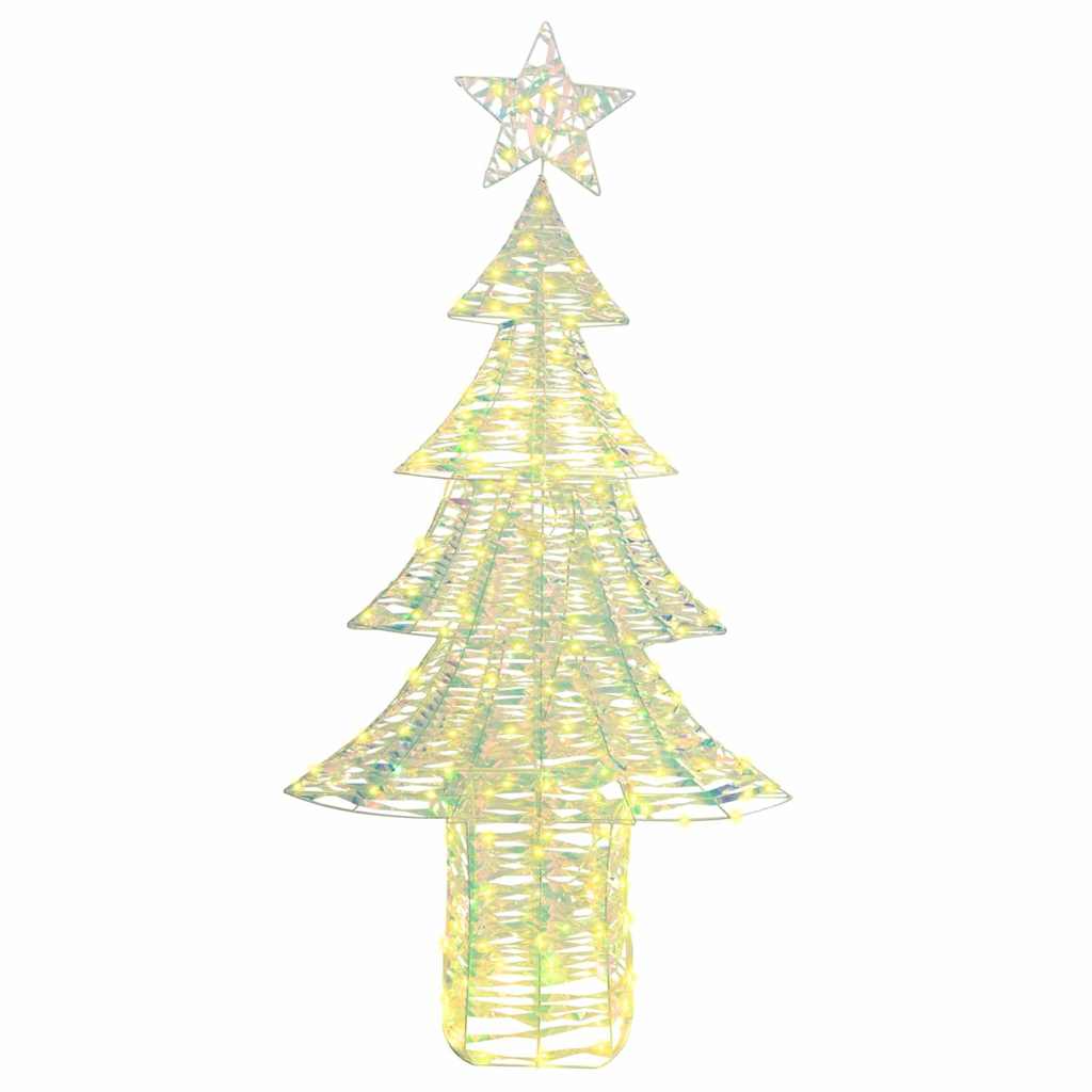 Juletræ med 240 LED'er Varm hvid 181 cm PET