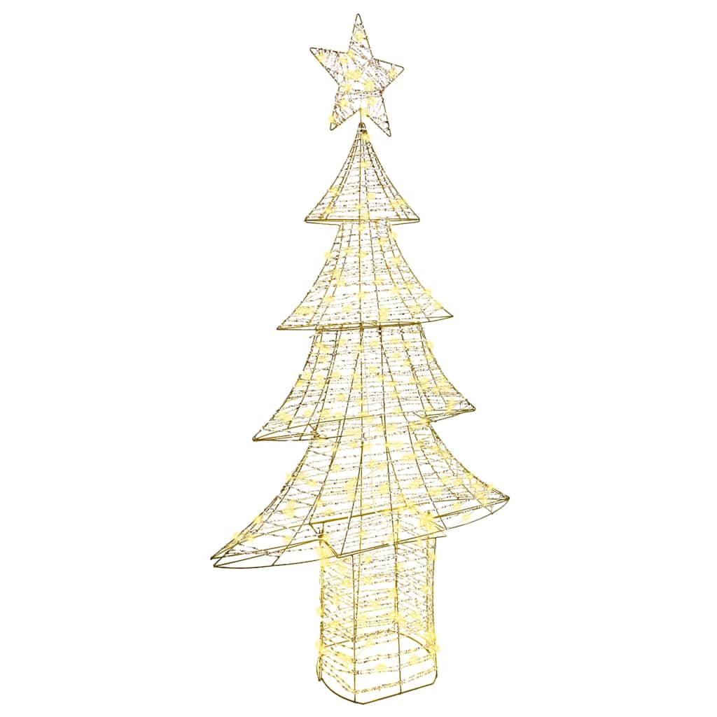 Juletræ med 240 LED'er Varm hvid 181 cm PET