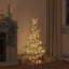 Juletræ med 120 LED'er Varm hvid 150 cm Rattan