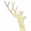 3D Rensdyr 140 LED'er Varm hvid 128 cm PET