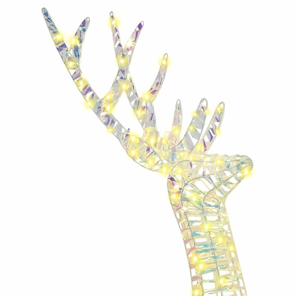 3D Rensdyr 140 LED'er Varm hvid 128 cm PET