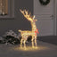 3D Rensdyr 140 LED'er Varm hvid 128 cm PET