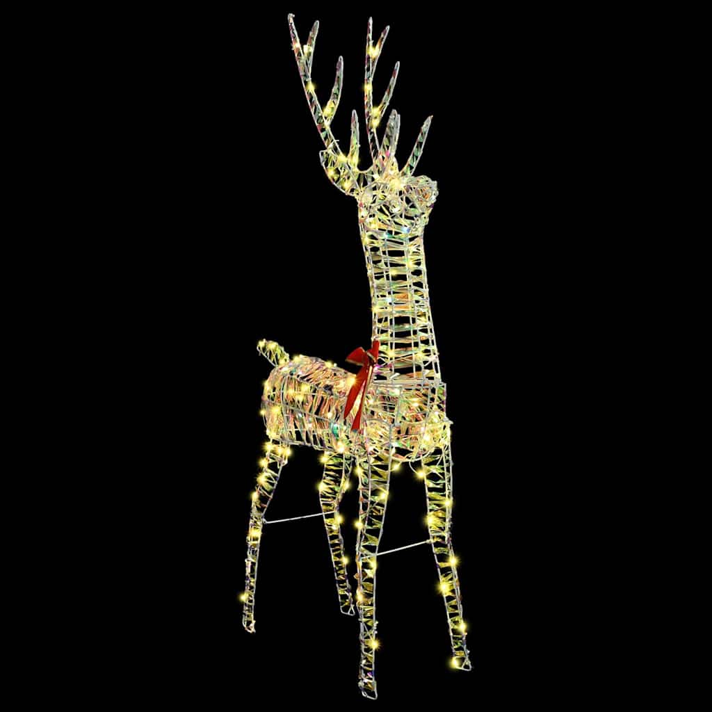 3D Rensdyr 140 LED'er Varm hvid 128 cm PET