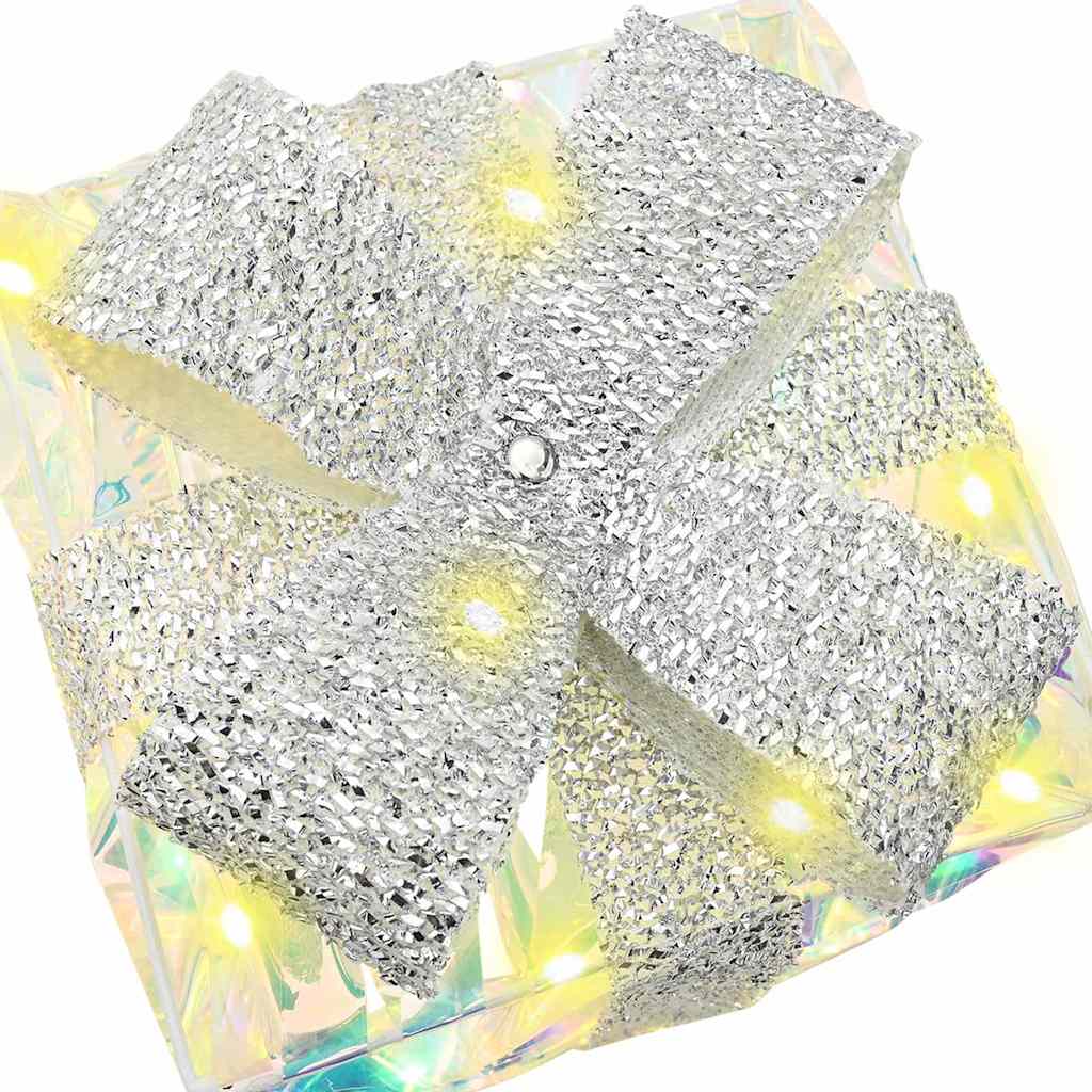 Gaveæske med 60 LED'er 3 pcs Varm hvid 20 x 20 x 20 cm PET