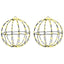 Bold med 192 LED'er 2 pcs Varm hvid 30 x 30 x 32 cm Metal