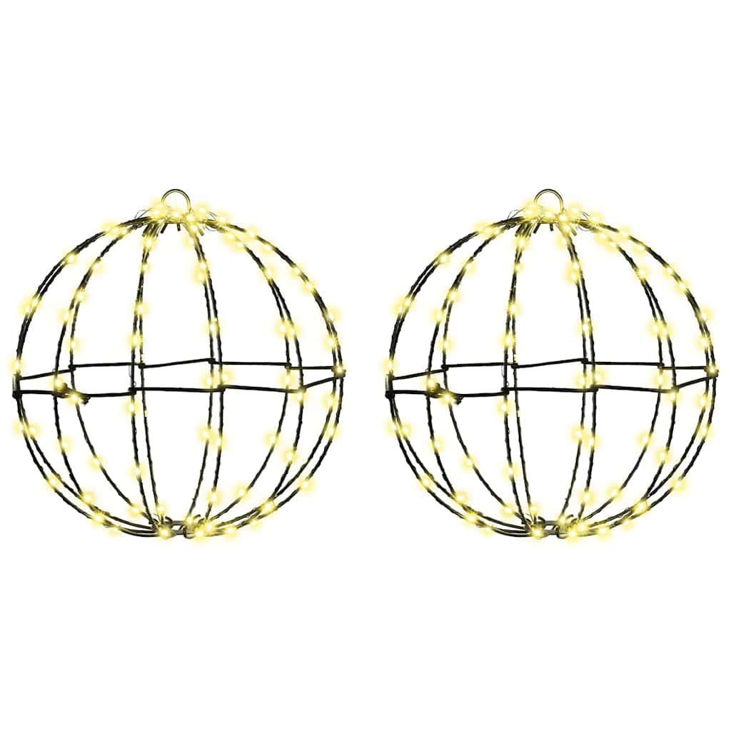 Bold med 192 LED'er 2 pcs Varm hvid 30 x 30 x 32 cm Metal