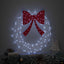 Krans med 60 LED'er Kold hvid 76 x 76 x 8,5 cm Akryl