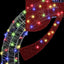 Krans med 80 LED'er Flerfarvet 92 x 92 x 9,5 cm Akryl