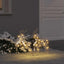 LED Rensdyr med 40 LED'er 2 pcs Varm hvid PET