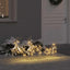 LED Rensdyr med 60 LED'er 3 pcs Varm hvid PET