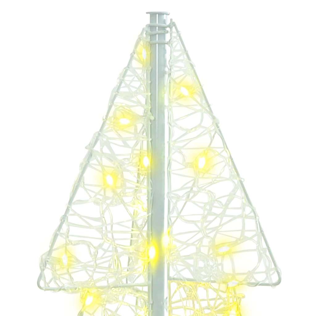 Juletræ med 100 LED'er Varm hvid 120 cm Akryl