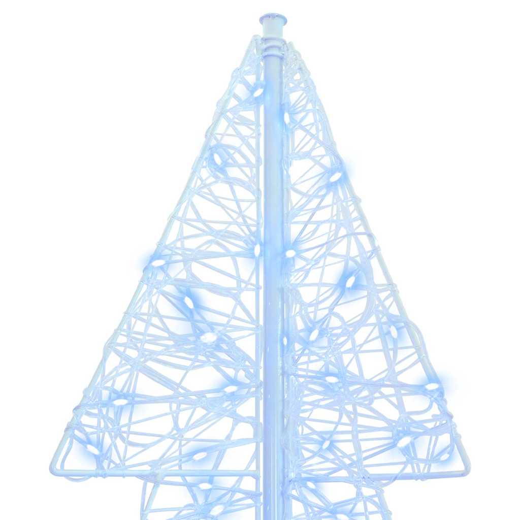 Juletræ med 160 LED'er Kold Hvid 150 cm Akryl