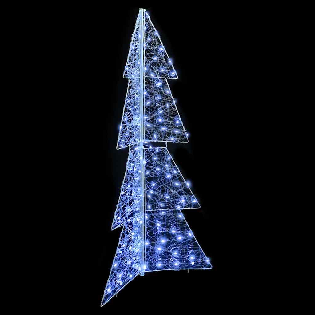 Juletræ med 160 LED'er Kold Hvid 150 cm Akryl