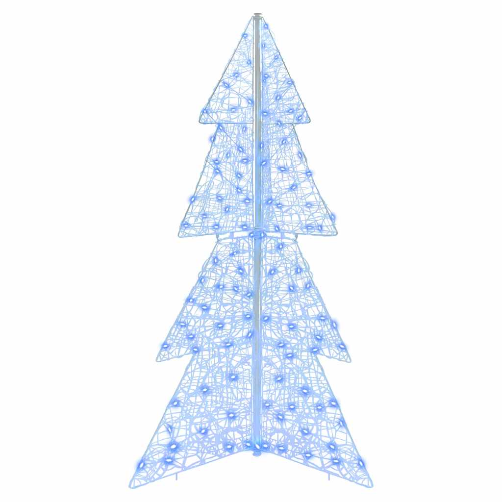 Juletræ med 160 LED'er Blå 150 cm Akryl