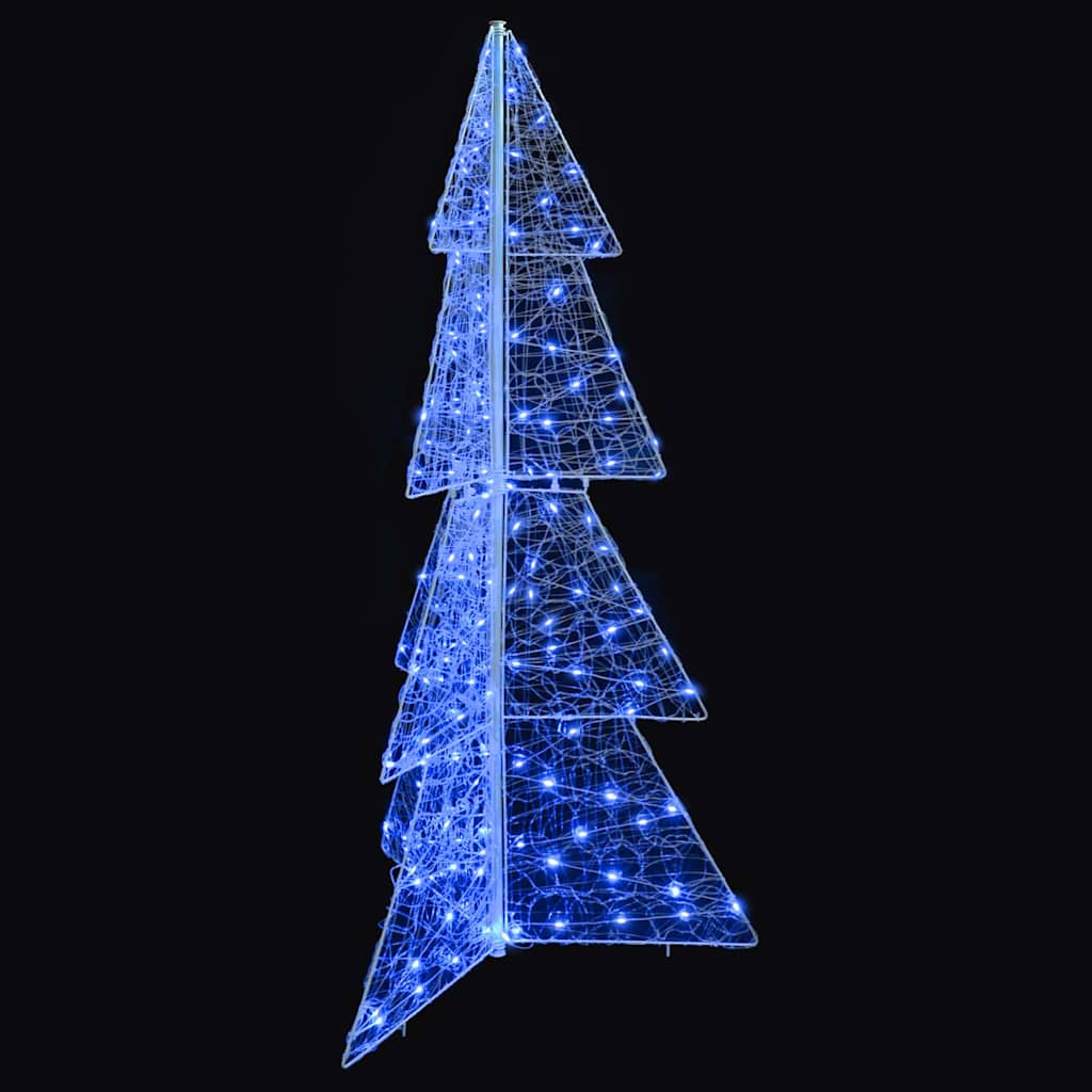Juletræ med 160 LED'er Blå 150 cm Akryl