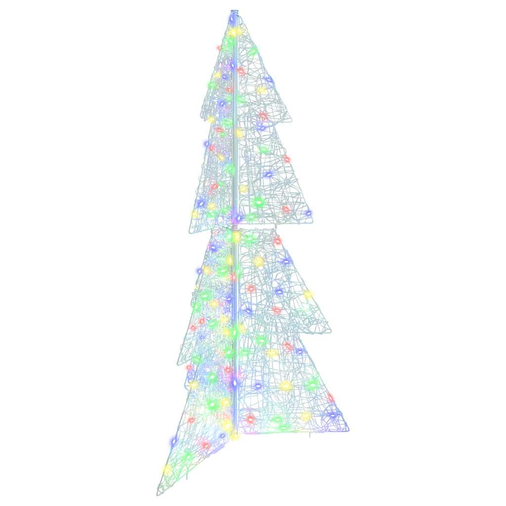 Juletræ med 160 LED'er Flerfarvet 150 cm Akryl