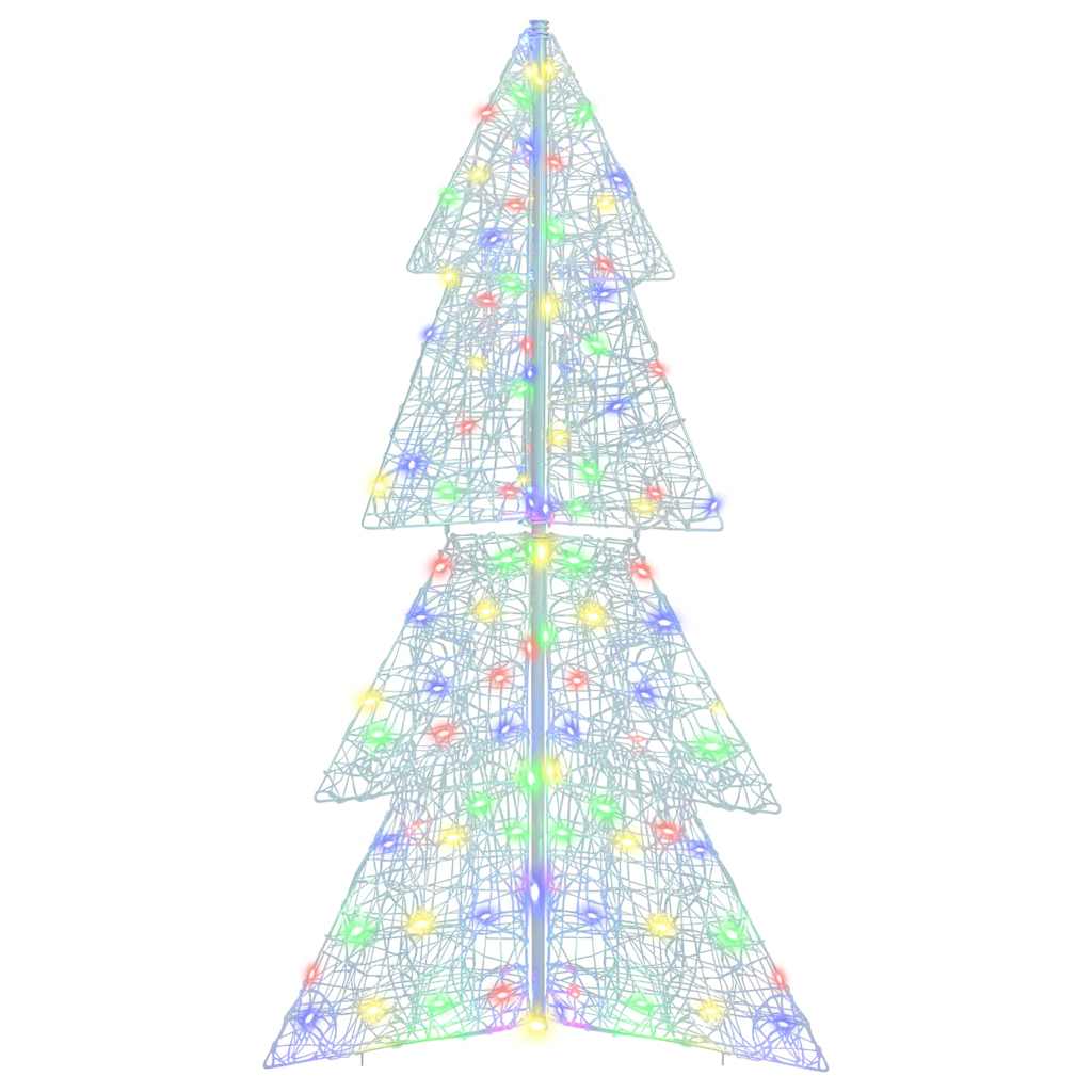 Juletræ med 160 LED'er Flerfarvet 150 cm Akryl