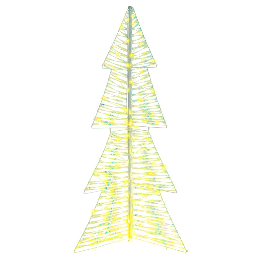 Juletræ med 160 LED'er Varm hvid 150 cm PET