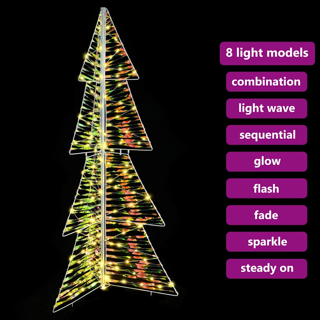 Juletræ med 160 LED'er Varm hvid 150 cm PET