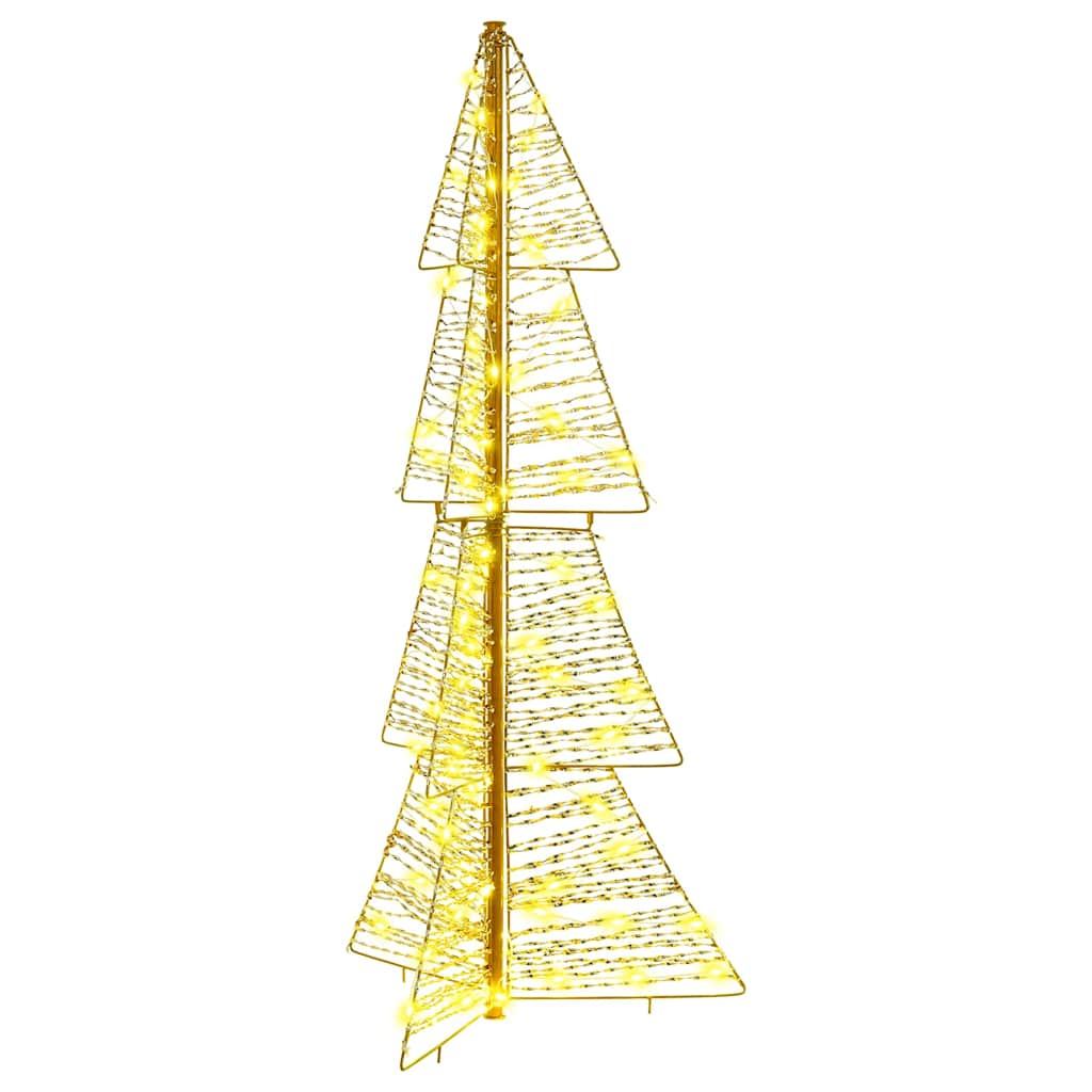 Juletræ med 100 LED'er Varm hvid 120 cm PET
