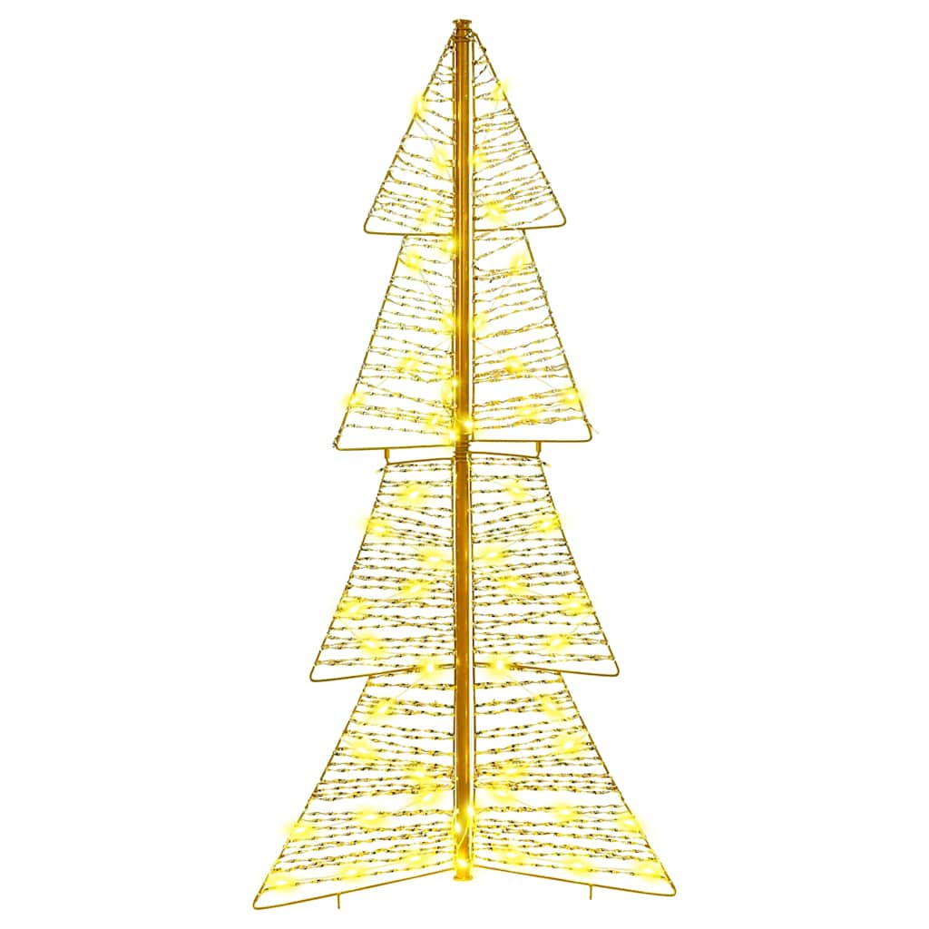 Juletræ med 100 LED'er Varm hvid 120 cm PET
